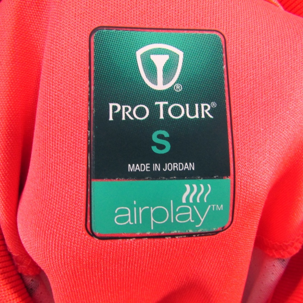 Pro Tour Mens Golf Polo Shirt Sz S Pink White Blue - Picture 5 of 7